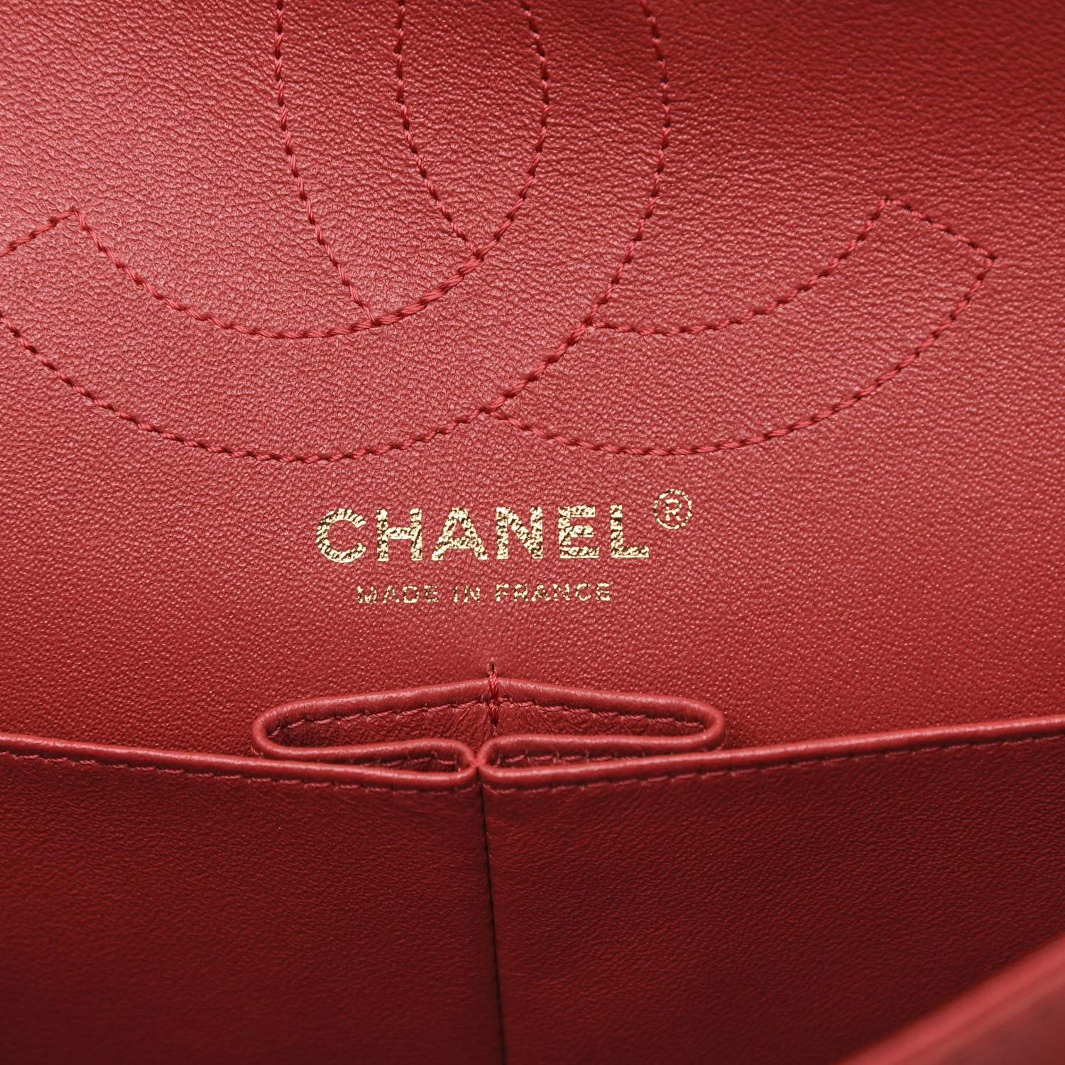 Chanel Iridescent Calfskin Quilted 2.55 Reissue 226 Flap Red 6 of 14