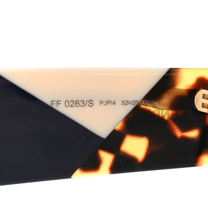 Fendi Facets Square Sunglasses FF 0263/S Blue 5 of 8