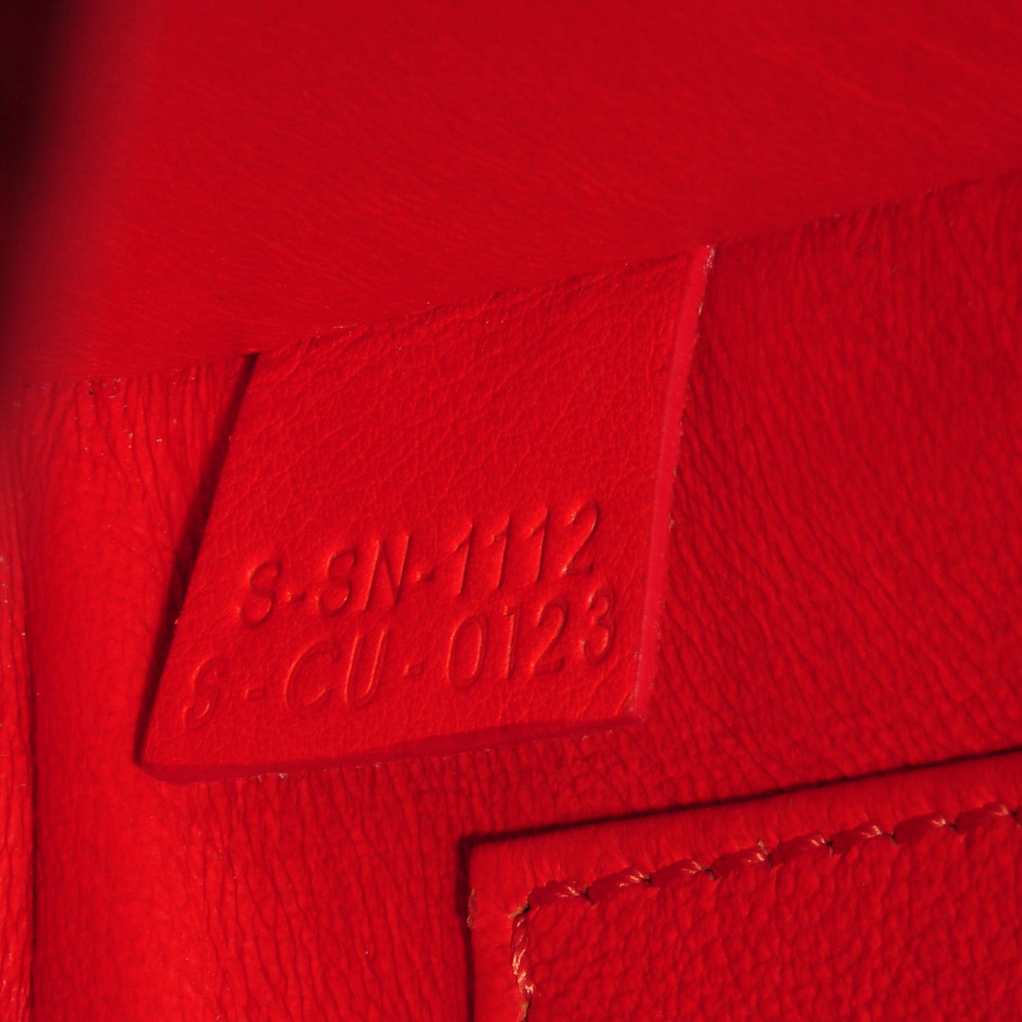Smooth Calfskin Nano Luggage Bright Orange