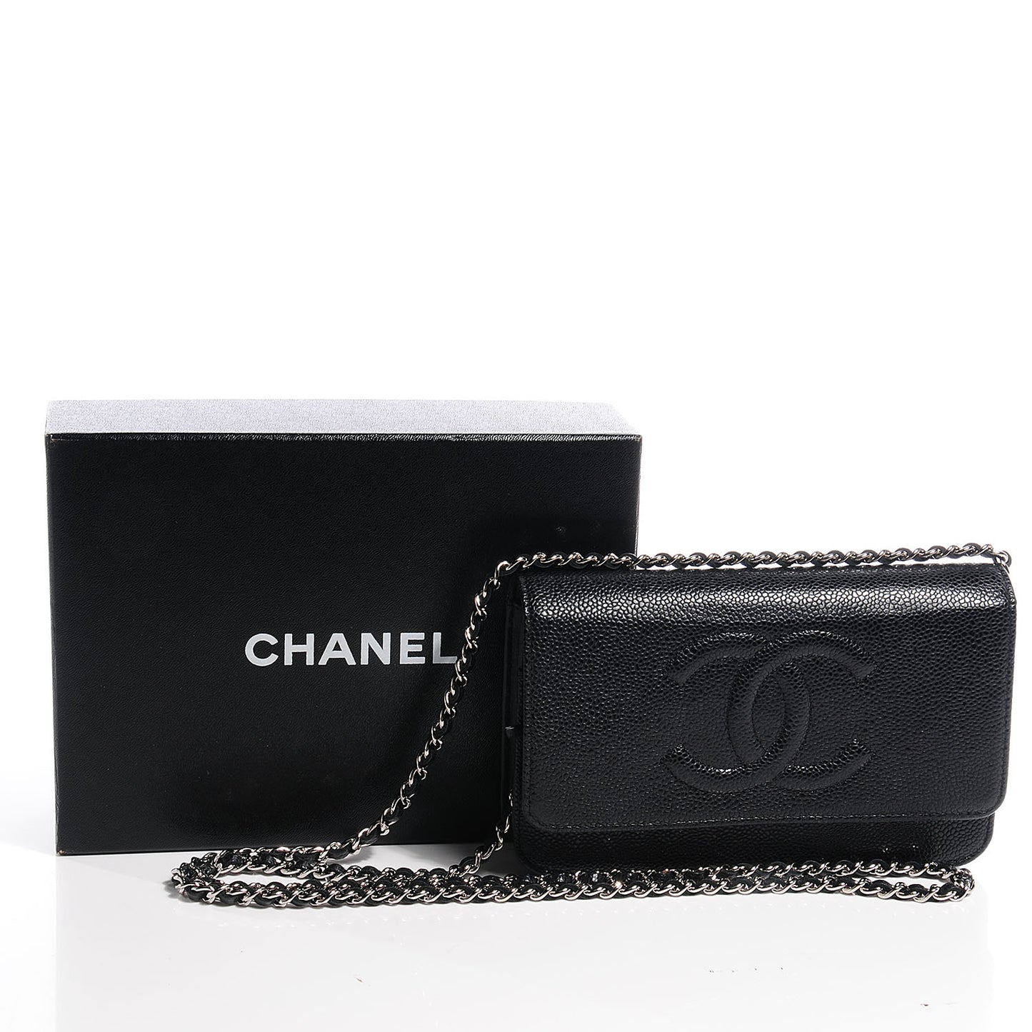 Caviar Timeless CC Wallet on Chain Black