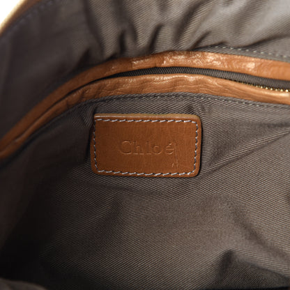 Chloe Metallic Calfskin Medium Marcie Satchel Brown 5 of 24