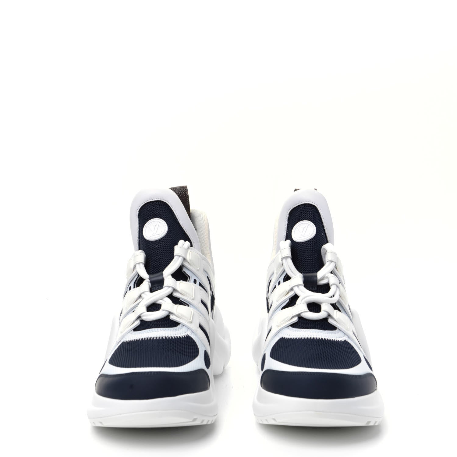 Louis Vuitton Calfskin Technical Nylon LV Archlight Sneakers 41 Marine 10 of 16