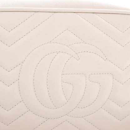 Gucci Calfskin Matelasse Small GG Marmont Chain Shoulder Bag White 8 of 8