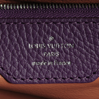 Louis Vuitton Taurillon Capucines MM Violet 6 of 8