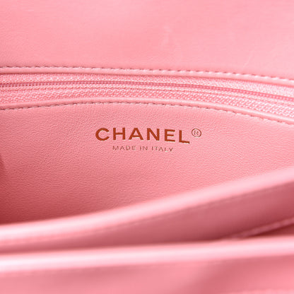 Chanel Lambskin Quilted Medium Trendy CC Flap Dual Handle Bag Pink 6 of 10