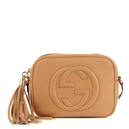 Gucci Pebbled Calfskin Small Soho Disco Bag Camelia 1 of 7