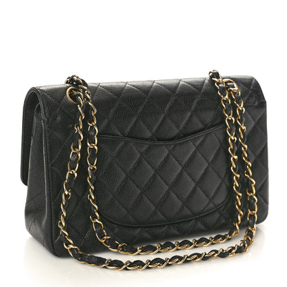 Chanel Caviar Quilted Medium Double Flap Black 2 of 11