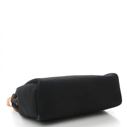 Hermes Toile Vache Calfskin Herbag PM 30 Black Natural 5 of 10
