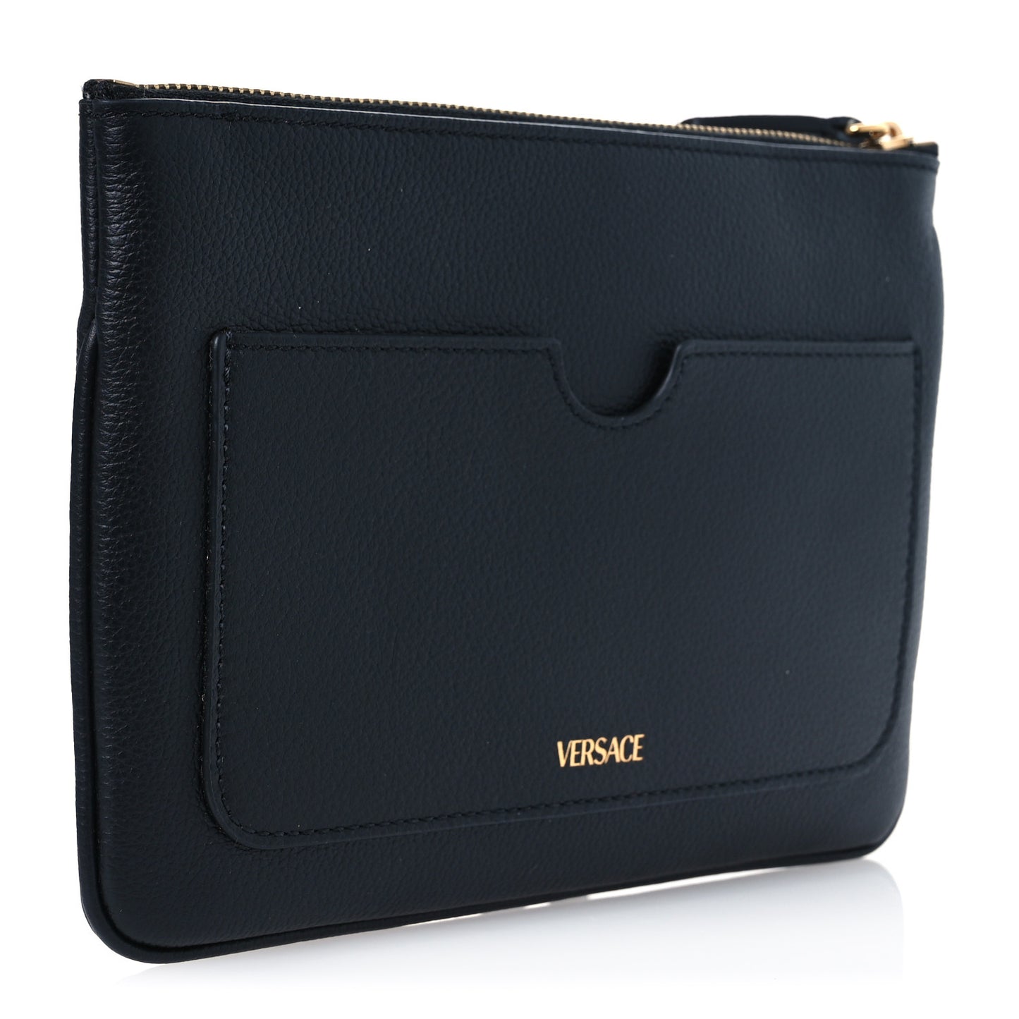 Grained Calfskin La Medusa Pouch Black