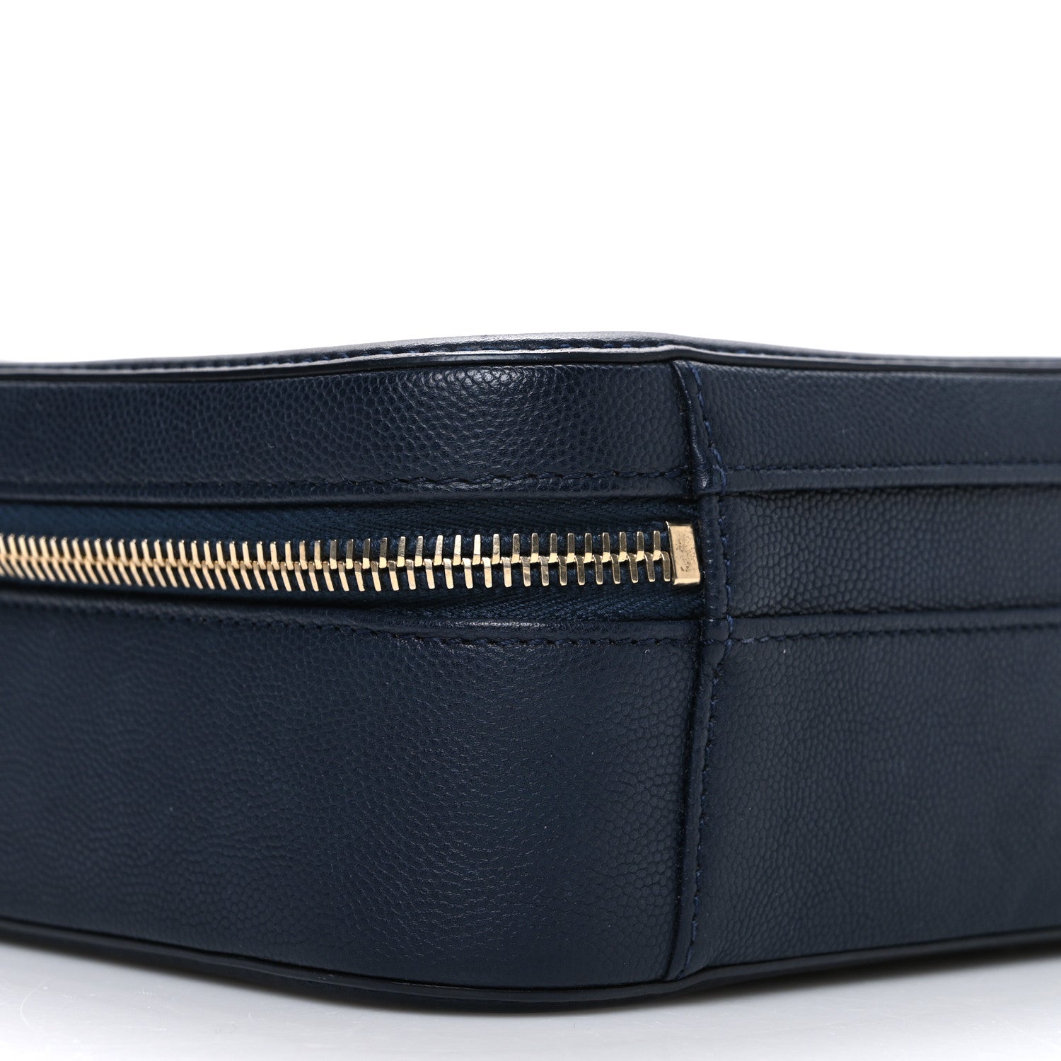 Chanel Caviar Quilted Medium CC Filigree Vanity Case Navy 9 of 10