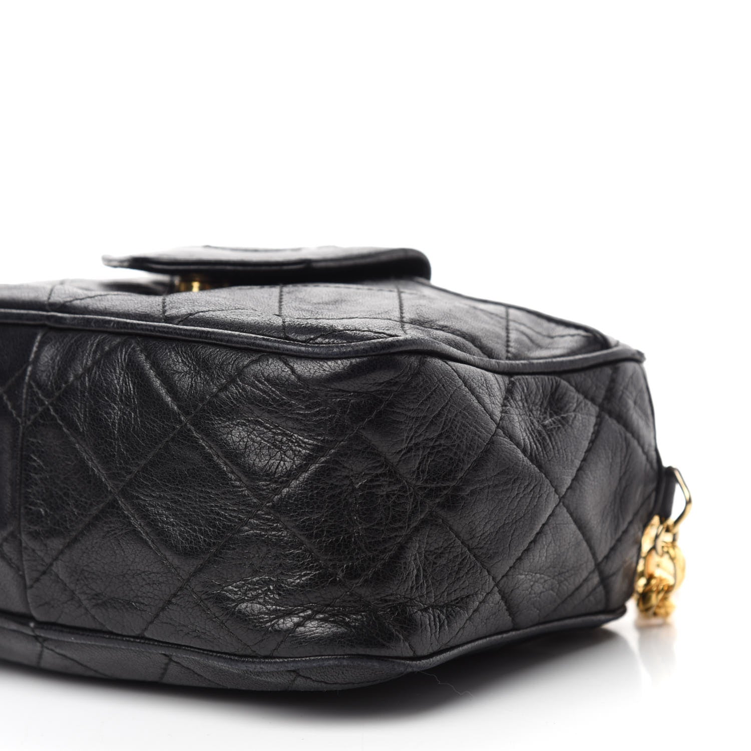 Chanel Lambskin Quilted CC Tassel Camera Bag Black 7 of 11