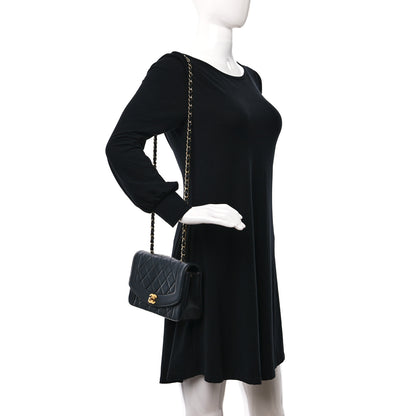 Chanel Lambskin Quilted Small Single Flap Black 2 of 9