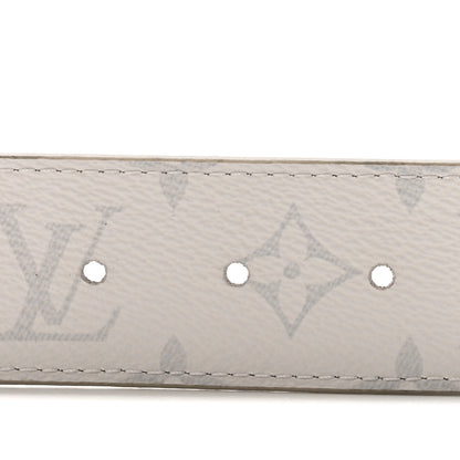 Louis Vuitton Taiga Monogram 40mm LV Initiales Belt 85 34 White 3 of 9