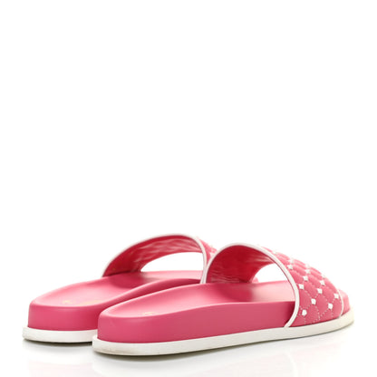 Valentino Garavani Nappa Free Rockstud Spike Slide Sandals 40 Shadow Pink 4 of 7