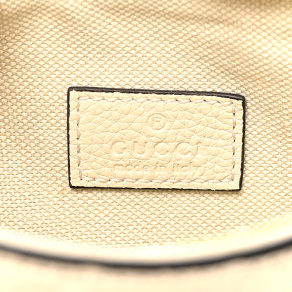 Gucci GG Grainy Calfskin Emblem Super Mini Shoulder Bag Ivory 6 of 11