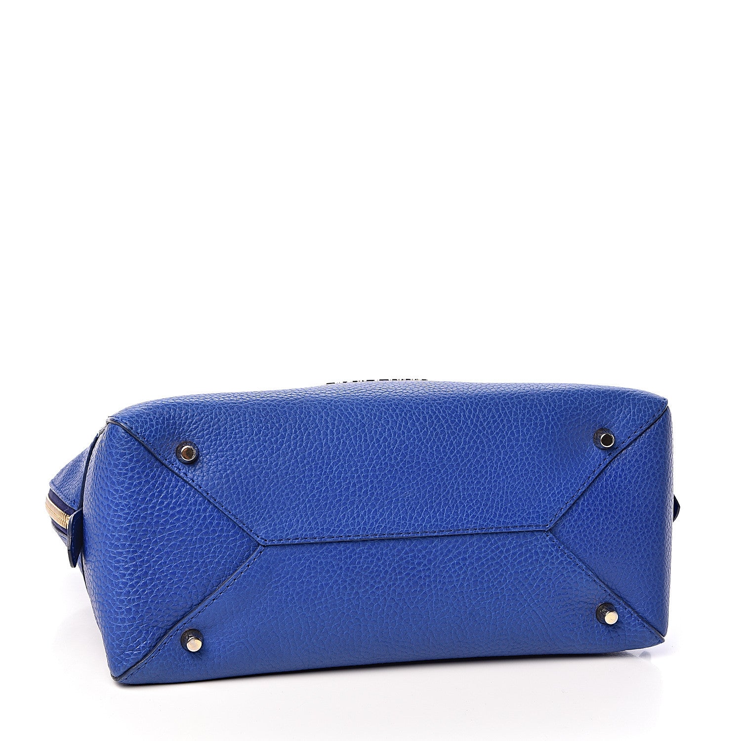 Burberry London Grainy Calfskin Small Greenwood Bowling Bag Brilliant Blue 4 of 10