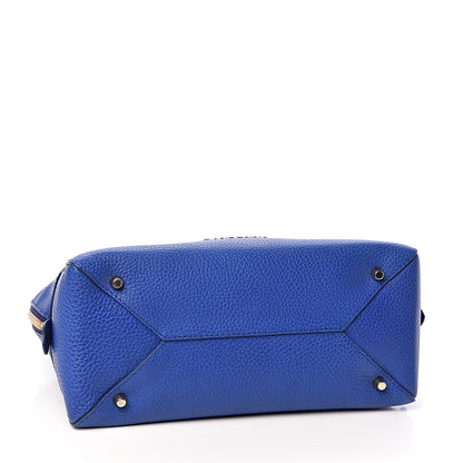 Burberry London Grainy Calfskin Small Greenwood Bowling Bag Brilliant Blue 4 of 10