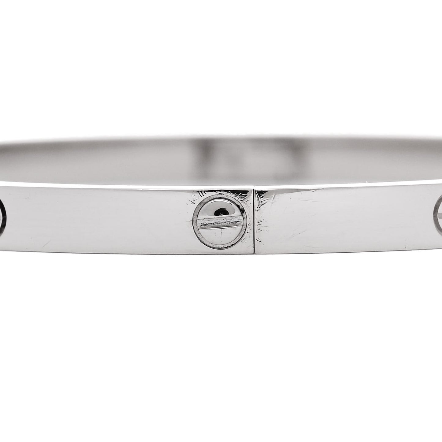 18K White Gold Small LOVE Bracelet 16