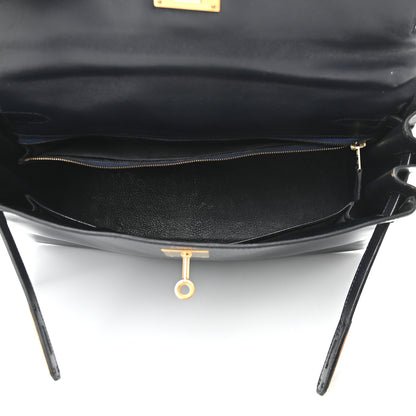 Hermes Box Kelly Retourne 32 Black 5 of 13