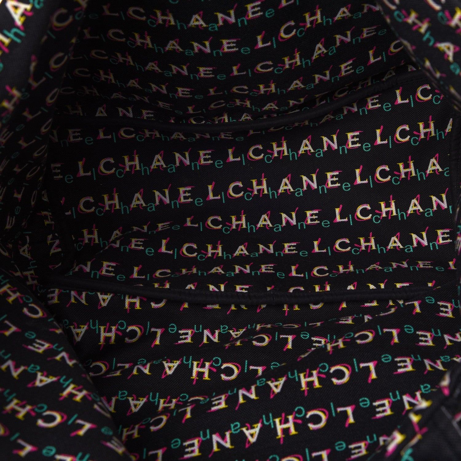 Chanel Terry Cloth Cotton Reversible Beach Tote Black 8 of 15