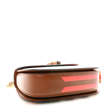 Gucci Calfskin Geometric Print Medium Bamboo 1947 Top Handle Bag Brown 4 of 9