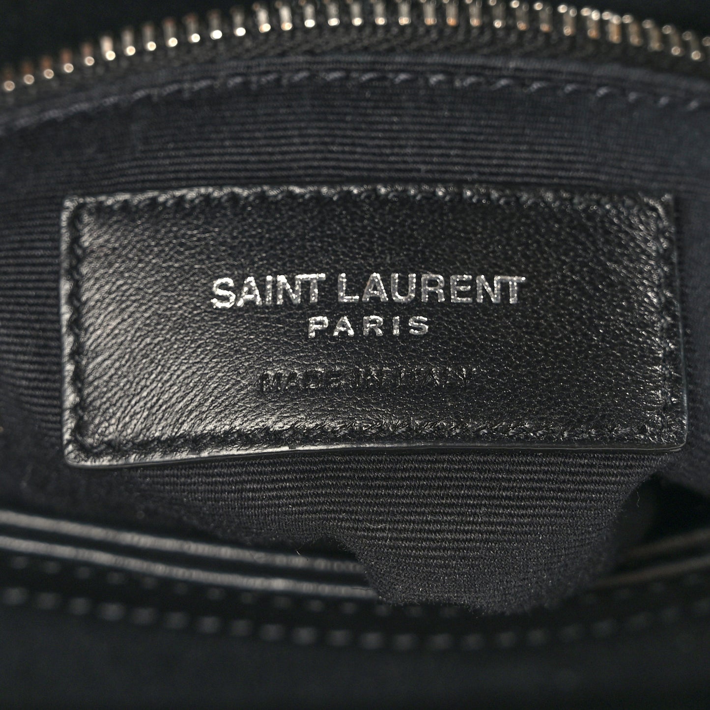 Calfskin Y Quilted Monogram Toy Loulou Crossbody Bag Black