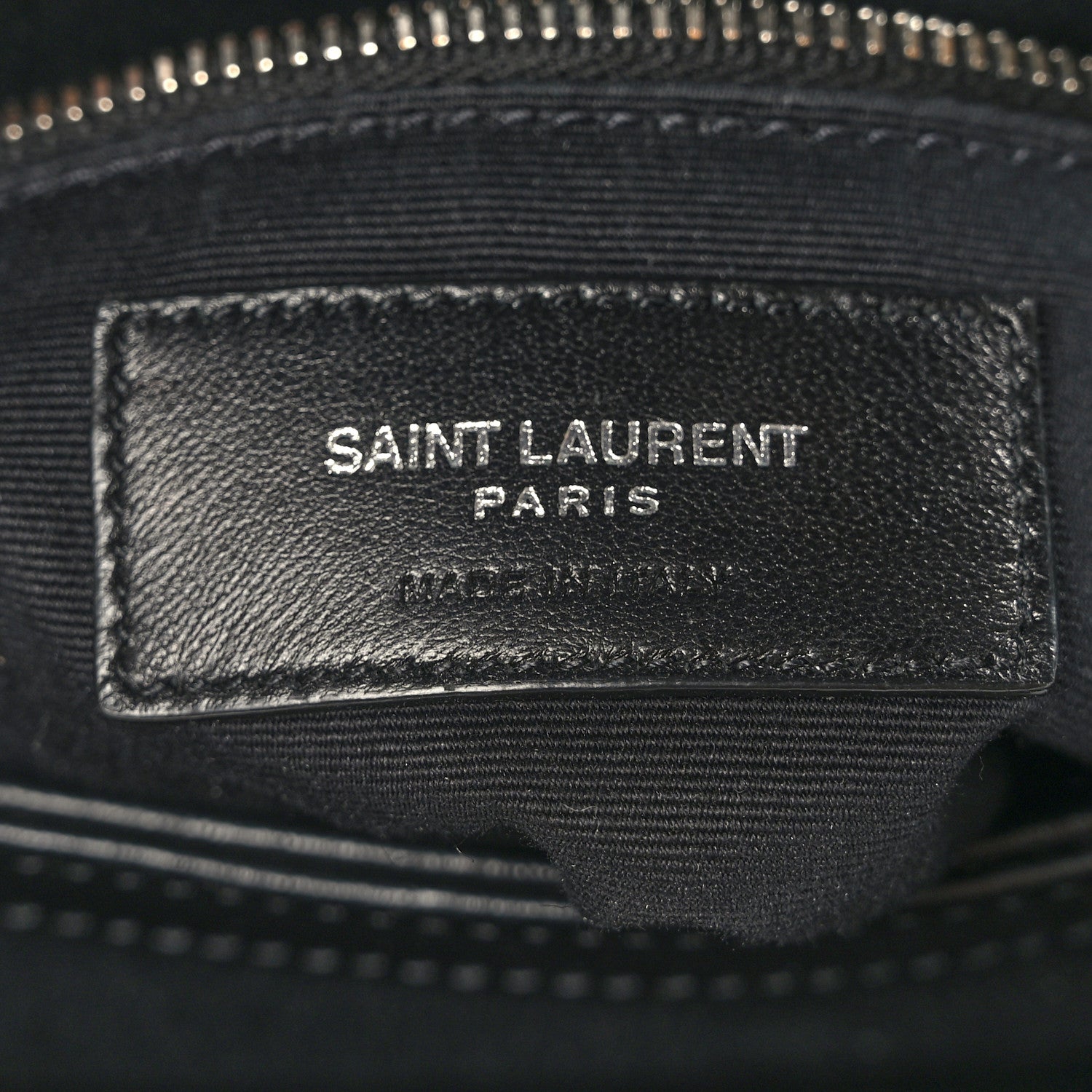 Saint Laurent Calfskin Y Quilted Monogram Toy Loulou Crossbody Bag Black 6 of 10