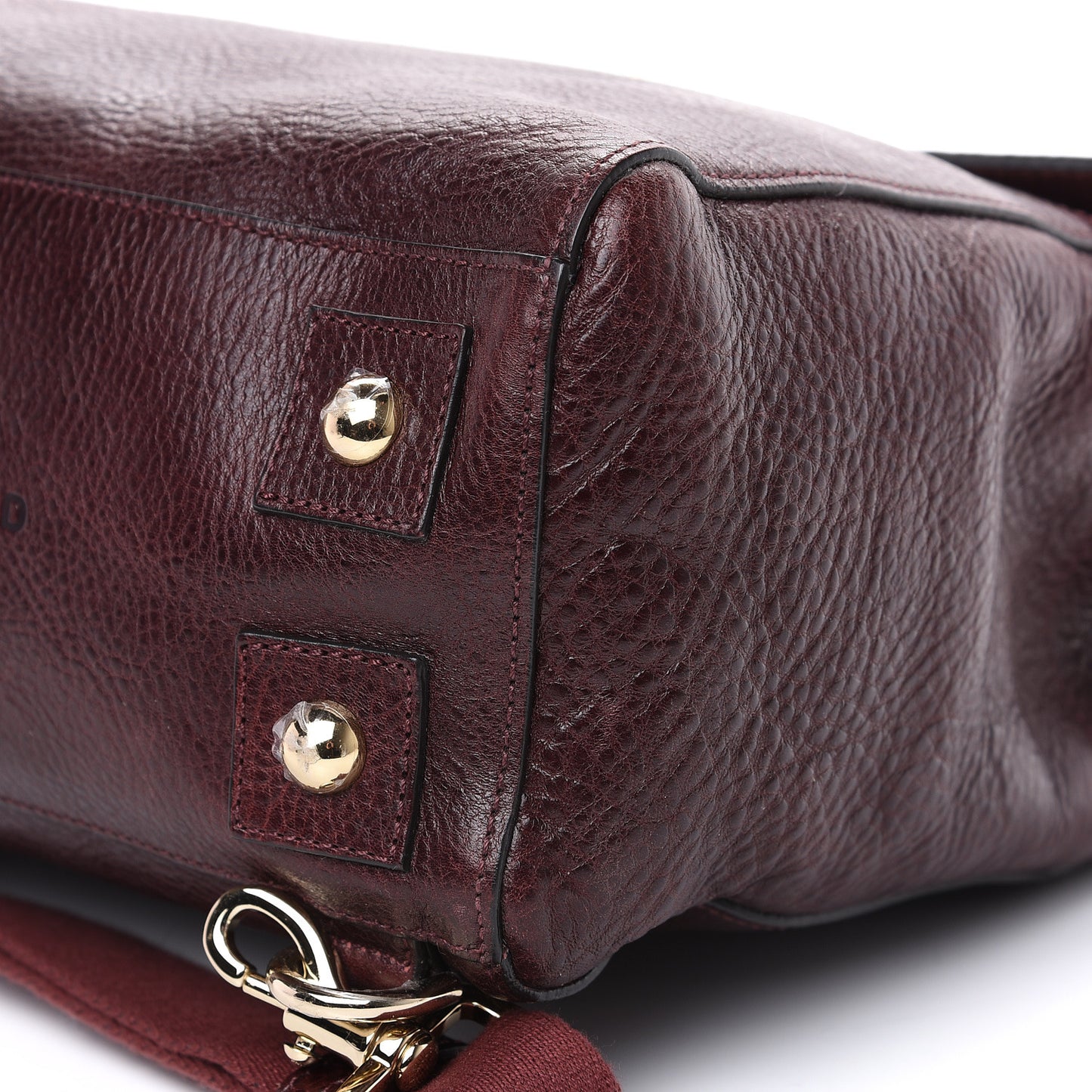 Natural Leather Cara Delevigne Convertible Satchel Oxblood
