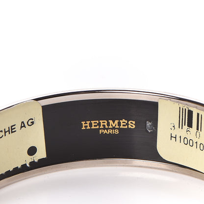 Hermes Enamel Wide Caleche Bracelet 70 Loden 4 of 6
