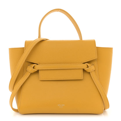 Celine Grained Calfskin Nano Belt Bag Sunflower 1 of 15