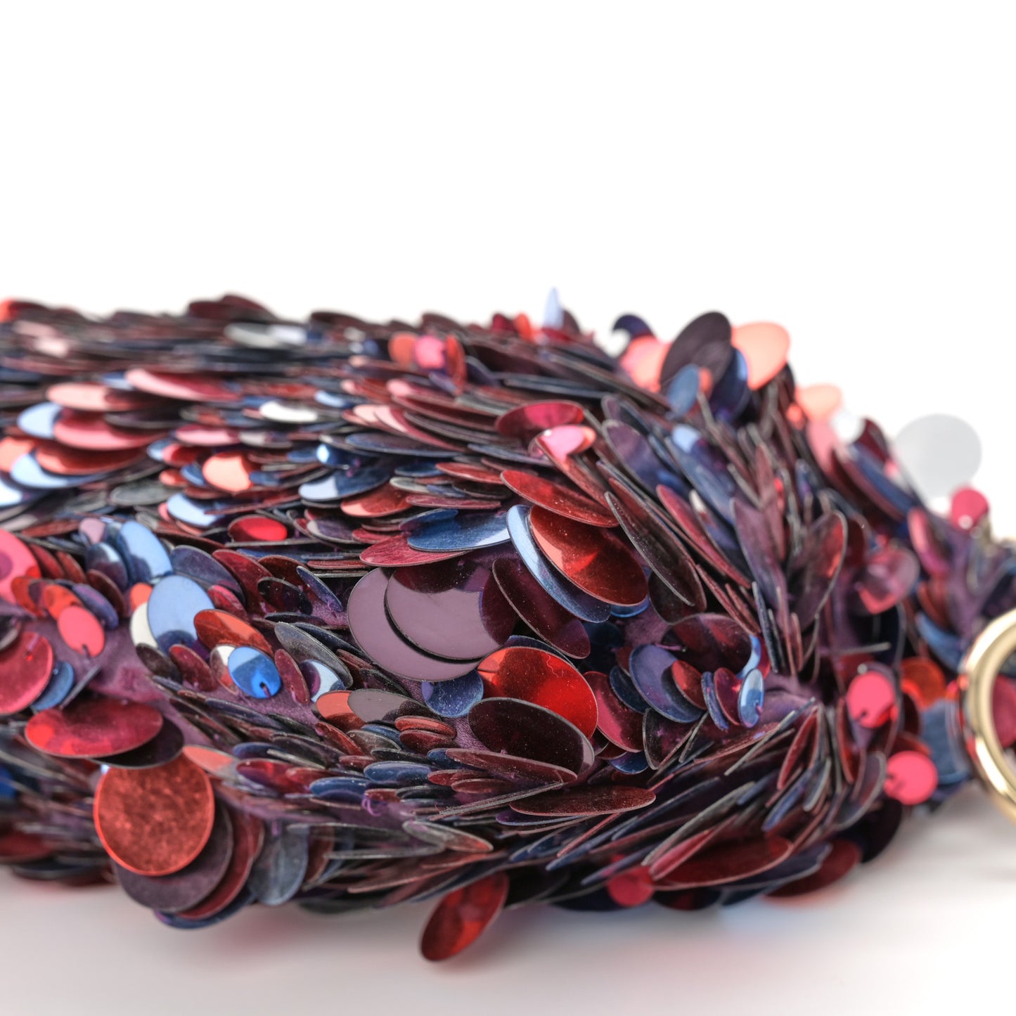 Sequin Maxi Callie Embroidery Bag Raspberry Mix