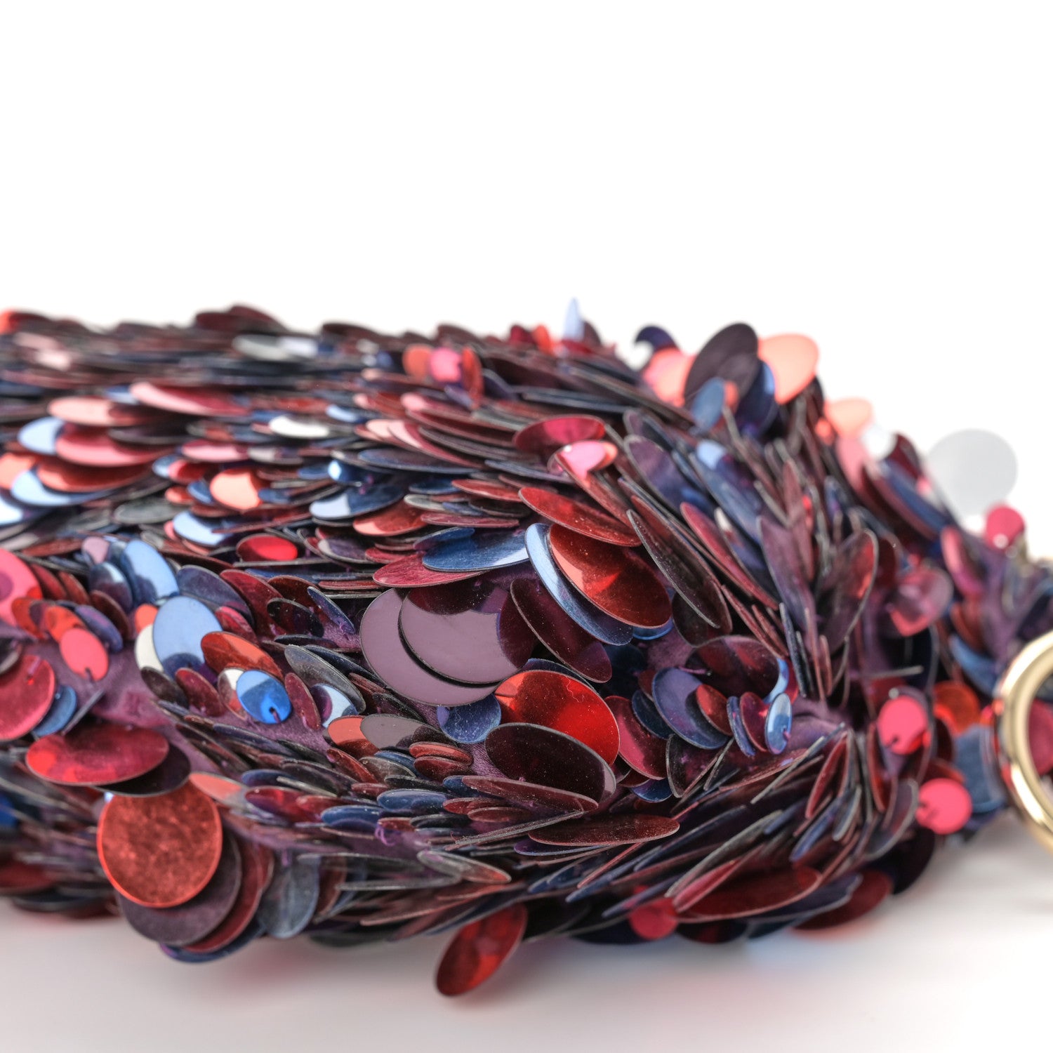 Jimmy Choo Sequin Maxi Callie Embroidery Bag Raspberry Mix 9 of 9
