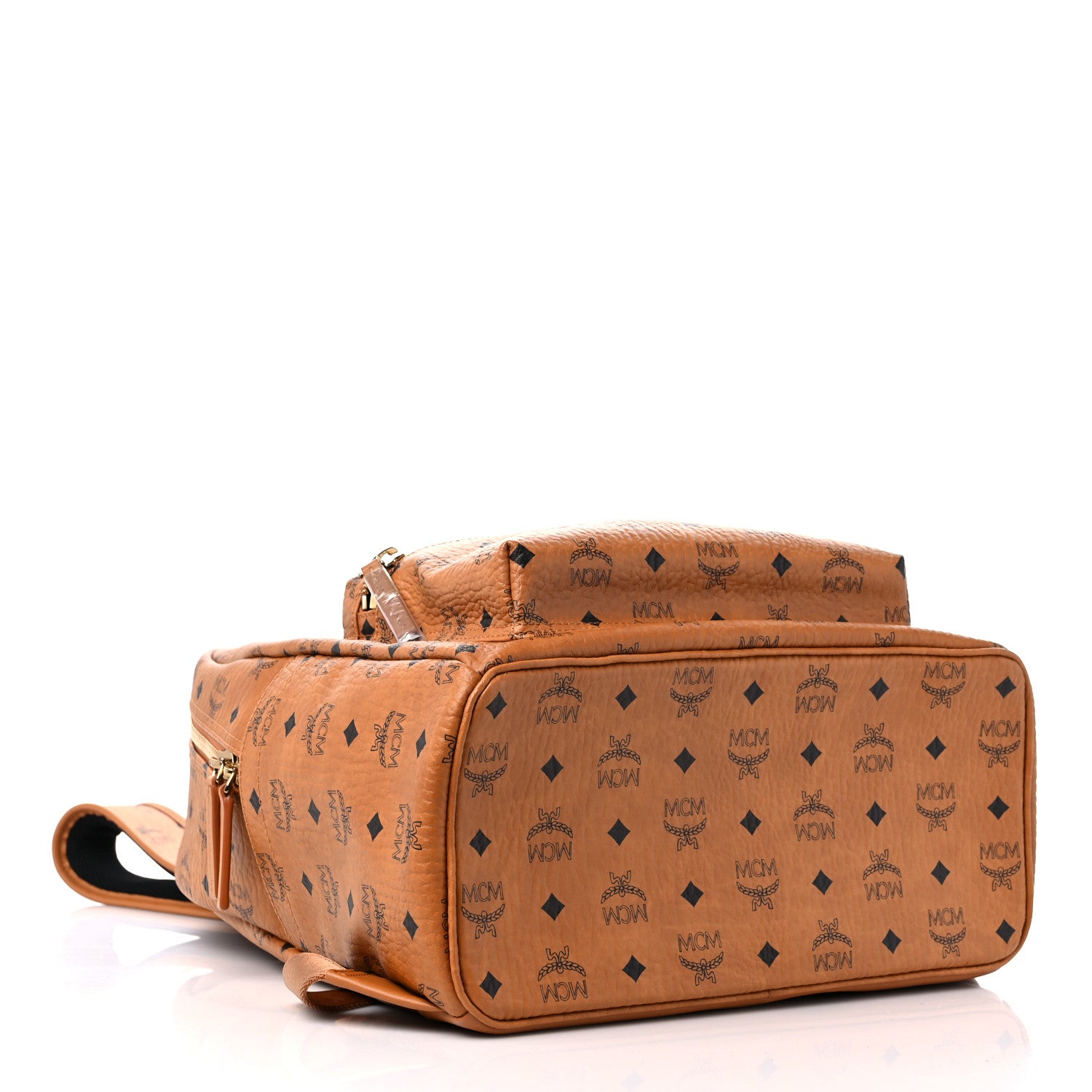 MCM Visetos Medium Stark Backpack Cognac 4 of 8