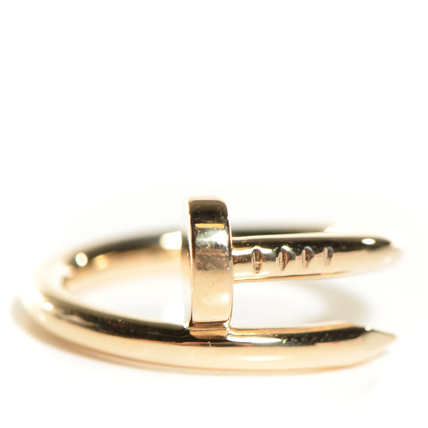 Cartier 18K Yellow Gold Juste Un Clou Ring Size 53 US 4.5 1 of 6