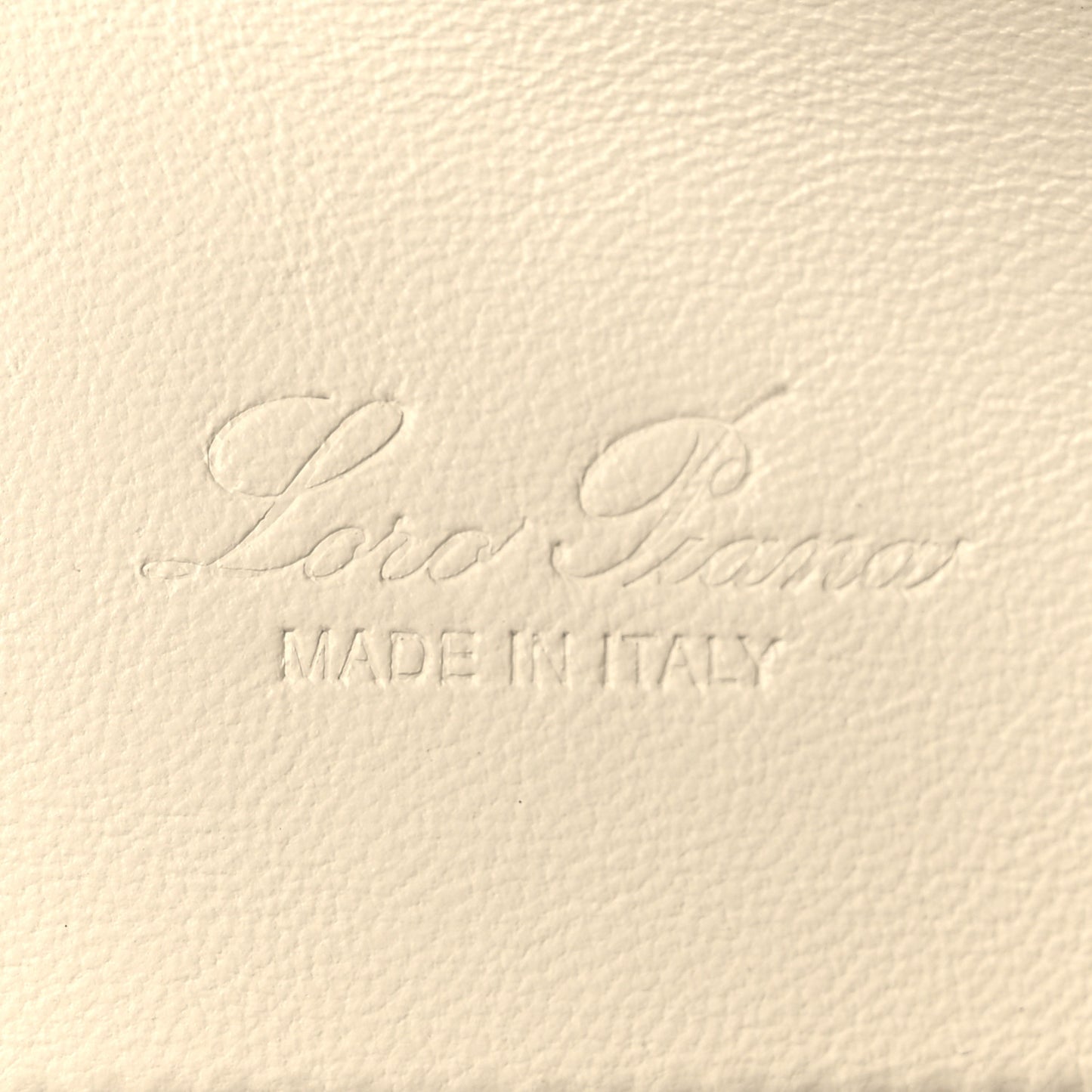 Grained Calfskin L19 Extra Pocket Pouch  Whisper White