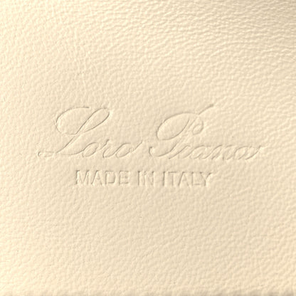 Loro Piana Grained Calfskin L19 Extra Pocket Pouch  Whisper White 11 of 19
