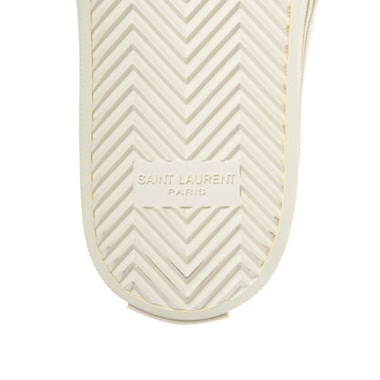 Saint Laurent Calfskin Court Sneakers 39 Off White 6 of 8