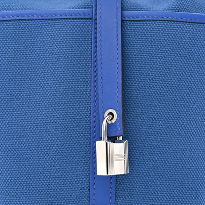Hermes Toile Goeland Swift Cargo Picotin Lock 18 Bleu France 8 of 11