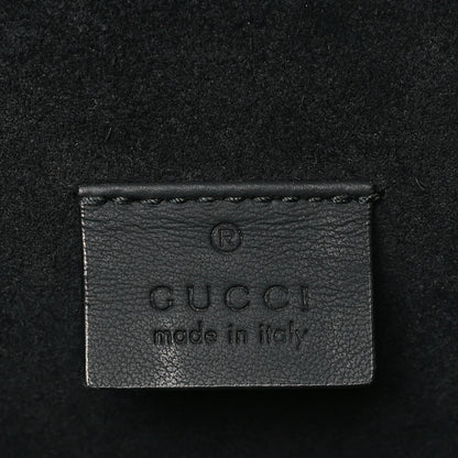 Gucci GG Supreme Monogram Suede Crystal Small Dionysus Shoulder Bag Beige Ebony Black 6 of 9