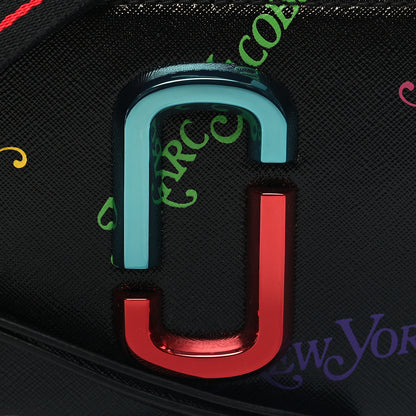 Marc Jacobs X New York Magazine Saffiano Small Snapshot Camera Bag Black Multicolor 8 of 10