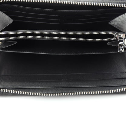 Louis Vuitton Taiga Zippy Organizer Wallet Black 5 of 8