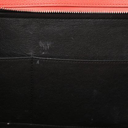Celine Drummed Calfskin Suede Medium Trapeze Coquelicot 13 of 20