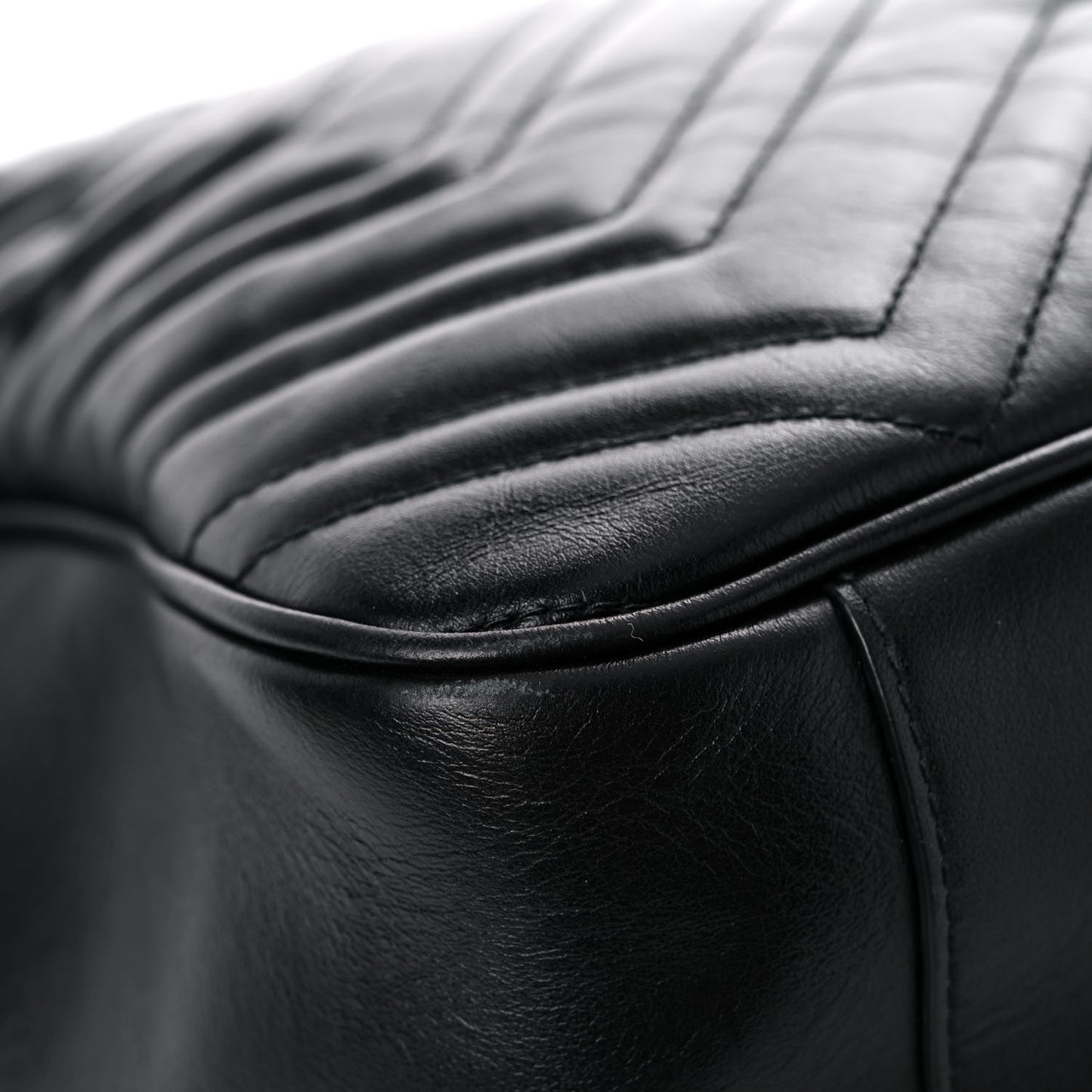 Calfskin Matelasse Large GG Marmont Shoulder Bag Black