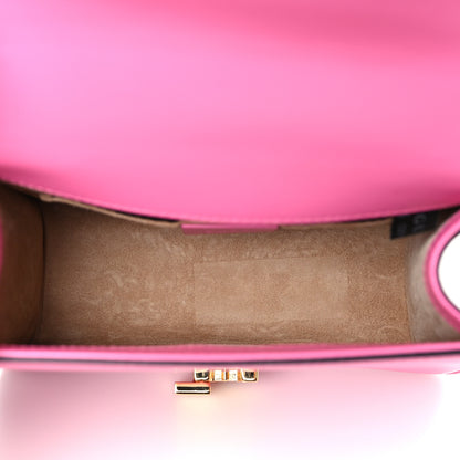 Gucci Vitello Fontanella Web Mini Sylvie Chain Shoulder Bag Pink Tropical Flower 5 of 9