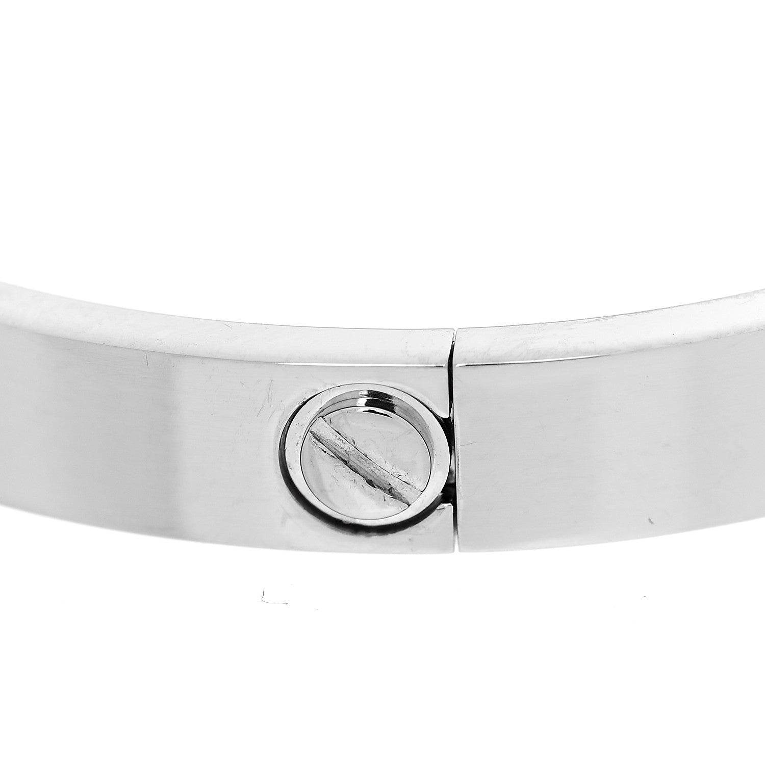Cartier 18K White Gold LOVE Bracelet 17 7 of 8