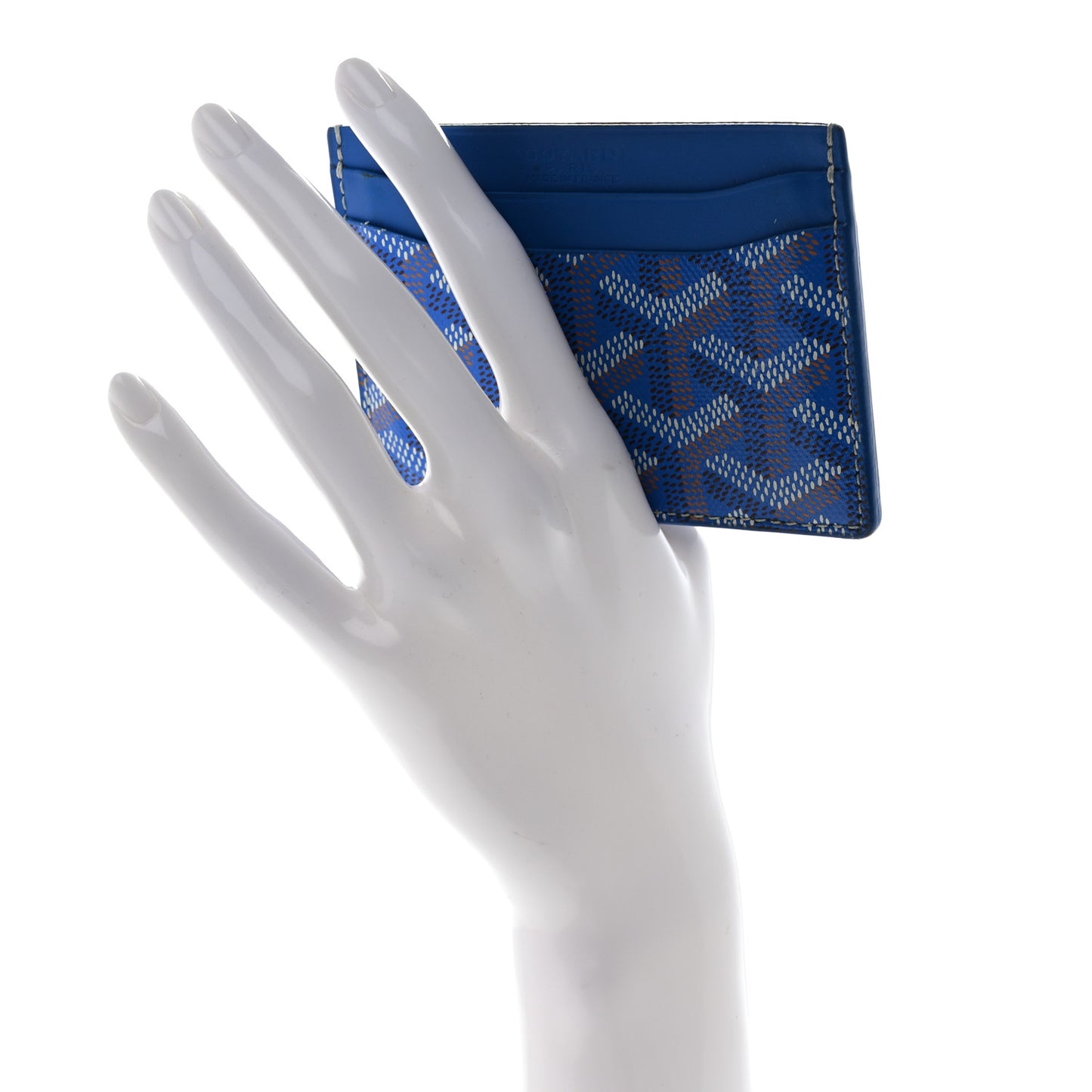 Goyardine Saint Sulpice Card Holder Sky Blue