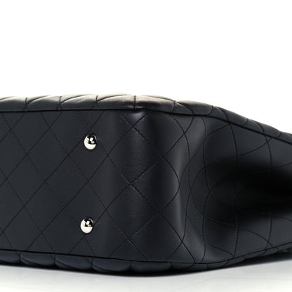 Chanel Calfskin Quilted Large Classic Shopping Tote Black 10 of 11