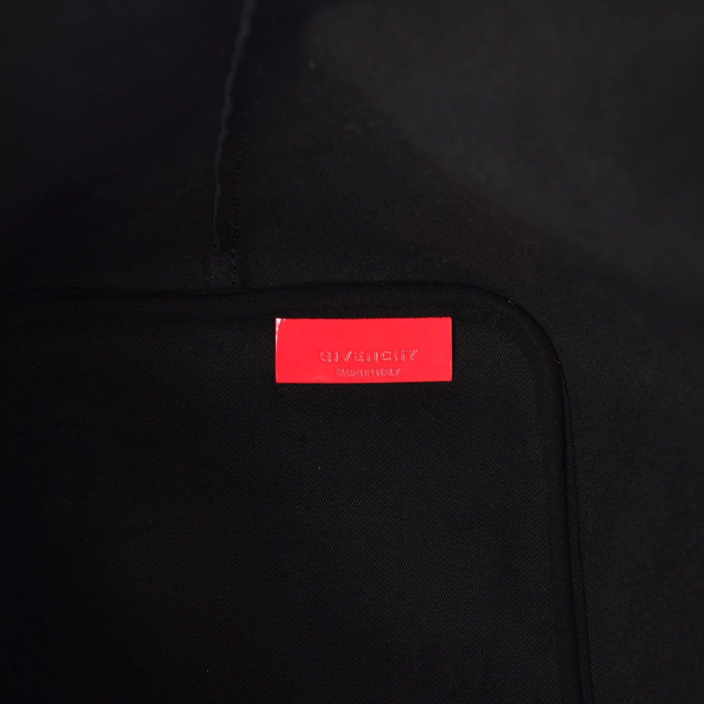 Calfskin Large Antigona Tote Black Neon Pink