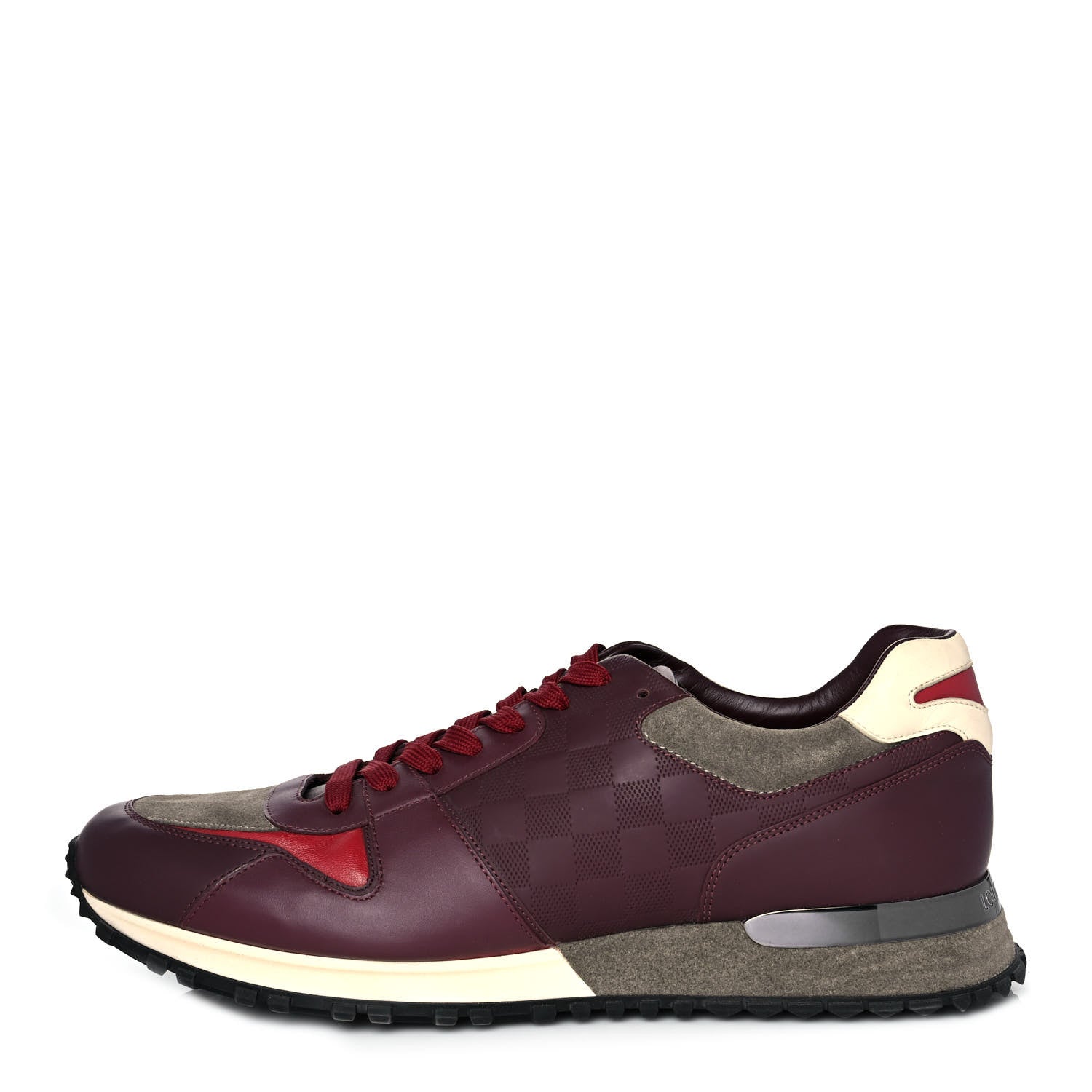 Louis Vuitton Calfskin Suede Run Away Sneakers 10.5 Bordeaux 1 of 8