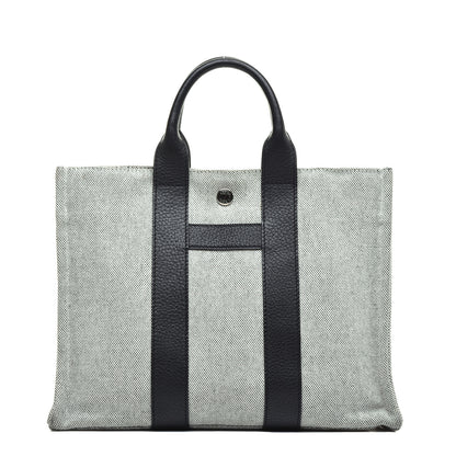 Hermes Buffle Skipper Toile Tote Black 1 of 8